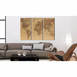 Tableau Cartes du monde Stylish World Map - PD11582-120-80