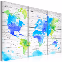 Planete Discount PD11583-120-80, Bleu, Vert, Blanc, Panneaux MDF, 1200 mm, 20 mm, 800 mm