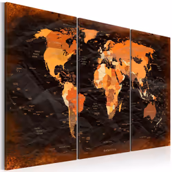 Planete Discount PD11584-120-80, Noir, Marron, Orange, Panneaux MDF, 1200 mm, 20 mm, 800 mm