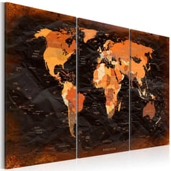 Tableau Cartes du monde Remarkable Map - PD11584-120-80