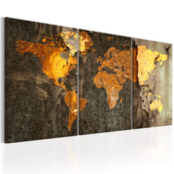 Tableau Cartes du monde Metal World - PD11586-120-60
