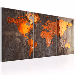 Planete Discount PD11587-120-60, Marron, Gris, Orange, Panneaux MDF, 1200 mm, 20 mm, 600 mm