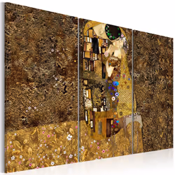 Planete Discount PD12016-120-80, Klimt, Marron, Or, Jaune, Panneaux MDF, 1200 mm, 20 mm, 800 mm