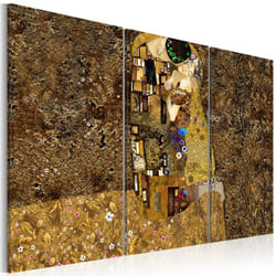 Tableau Tableau stylisé Klimt inspiration - Baiser - PD12016-120-80