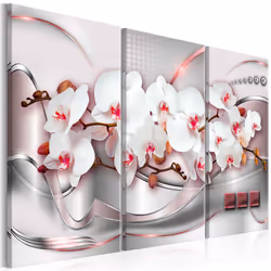Planete Discount PD9100-120-80, Fleurs et plantes, Rose, Rouge, Argent, Blanc, Panneaux MDF, 1200 mm, 20 mm, 800 mm