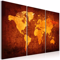 Planete Discount PD11589-120-80, Noir, Marron, Orange, Panneaux MDF, 1200 mm, 20 mm, 800 mm
