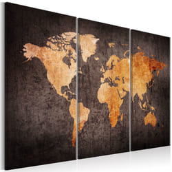 Tableau Cartes du monde Chestnut World Map - PD11590-120-80