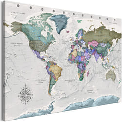 Tableau Cartes du monde World Destinations (1 Part) Wide - PD11593-120-80