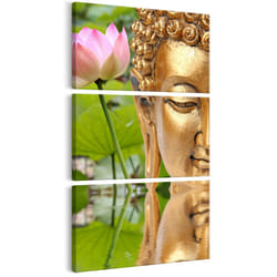 Tableau Zen Statue with a Flower - PD12588-60-120