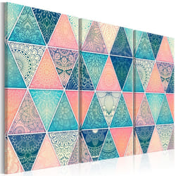 Tableau Zen Oriental Triangles (3 Parts) - PD12593-120-80