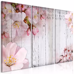 Planete Discount PD11258-120-80, Fleurs variées, Gris, Rose, Panneaux MDF, 1200 mm, 20 mm, 800 mm
