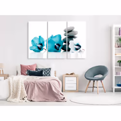 Tableau Zen Calm Mallow (3 Parts) Turquoise - PD12598-120-80