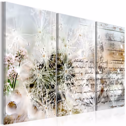 Planete Discount PD9110-120-80, Fleurs et plantes, Beige, Noir, Bleu, Vert, Rose, Blanc, Panneaux MDF, 1200 mm, 20 mm, 800 mm