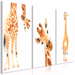 Planete Discount PD8318-120-60, Girafes, Orange, Blanc, Panneaux MDF, 1200 mm, 20 mm, 600 mm