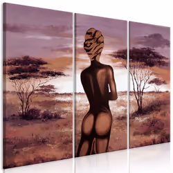 Planete Discount PD12005-120-80, Personnages, Beige, Marron, Violet, Panneaux MDF, 1200 mm, 20 mm, 800 mm
