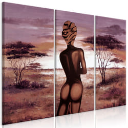 Tableau Tableau africain et ethnique Without Shame (3 Parts) - PD12005-120-80