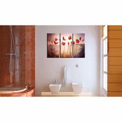 Tableau Fleurs Bright red poppies - PD11261-120-80