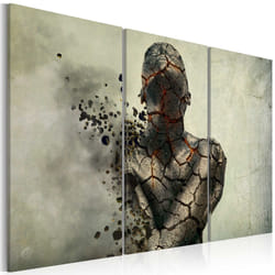 Tableau The man of stone - triptych - PD9131-120-80