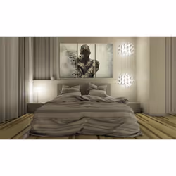 Tableau The man of stone - triptych - PD9131-120-80
