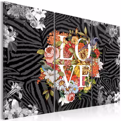 Planete Discount PD9144-120-80, Fleurs et plantes, Noir, Multicolore, Blanc, Panneaux MDF, 1200 mm, 20 mm, 800 mm