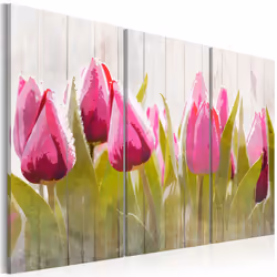 Planete Discount PD11262-120-80, Tulipes, Multicolore, Panneaux MDF, 1200 mm, 20 mm, 800 mm