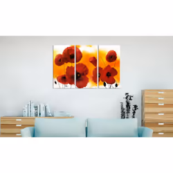 Tableau Fleurs Sunny afternoon and poppies - PD11263-120-80