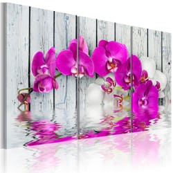 Tableau Fleurs harmony: orchid - Triptych - PD11265-120-80