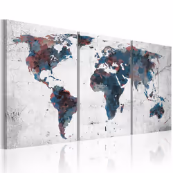 Planete Discount PD11607-120-60, Bleu, Gris, Violet, Blanc, Panneaux MDF, 1200 mm, 20 mm, 600 mm