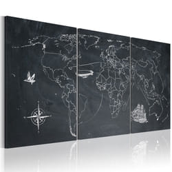 Tableau Cartes du monde Sur les traces de Christophe Colomb - PD11612-120-60