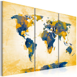 Tableau Cartes du monde Four corners of the World - triptych - PD11658-120-80