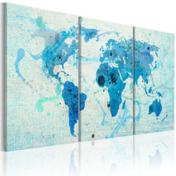 Tableau Cartes du monde Continents comme les océans - PD11677-120-60