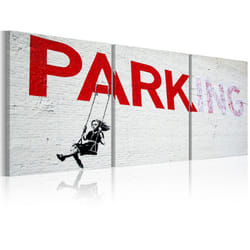 Tableau Fille sur la balançoire Banksy - PD8323-120-60