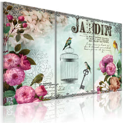 Tableau Vintage Jardin - PD12413-120-80