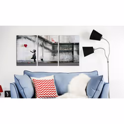 Tableau Il ya toujours de l'espoir Banksy - triptyque - PD8324-120-60
