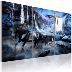 Planete Discount PD8325-120-80, Chevaux, Bleu, Gris, Turquoise, Panneaux MDF, 1200 mm, 20 mm, 800 mm