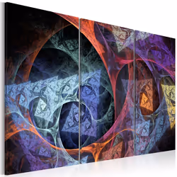 Planete Discount PD9148-120-80, Noir, Bleu, Orange, Violet, Jaune, Panneaux MDF, 1200 mm, 20 mm, 800 mm