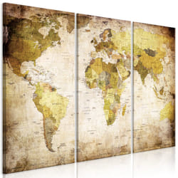 Tableau Cartes du monde Vieux continents - PD11684-120-80