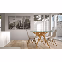 Tableau Villes Shanghai gris - PD12161-120-80