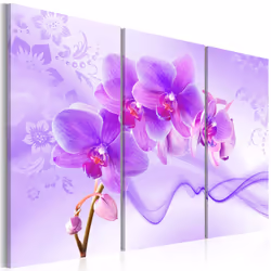 Planete Discount PD11270-120-80, Orchidées, Vert, Violet, Blanc, Panneaux MDF, 1200 mm, 20 mm, 800 mm