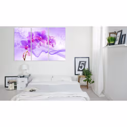 Tableau Fleurs Ethereal orchid - violet - PD11270-120-80