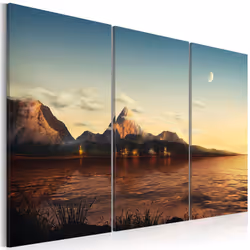 Planete Discount PD10043-120-80, Montagne, Beige, Bleu, Marron, Panneaux MDF, 1200 mm, 20 mm, 800 mm