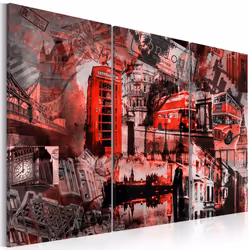 Planete Discount PD8333-120-80, Gris, Rouge, Panneaux MDF, 1200 mm, 20 mm, 800 mm