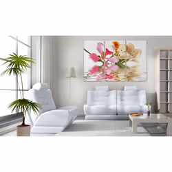 Tableau Fleurs Orchid with colorful spots - PD11278-120-80
