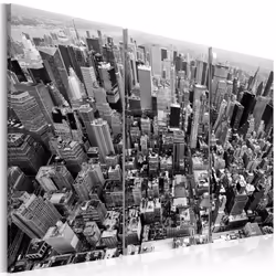 Planete Discount PD12172-120-80, New York, Noir, Blanc, Panneaux MDF, 1200 mm, 20 mm, 800 mm