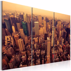 Planete Discount PD12173-60-40, New York, Beige, Marron, Rouge, Panneaux MDF, 600 mm, 20 mm, 400 mm