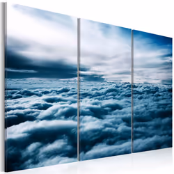 Planete Discount PD10053-120-80, Paysage nocturne, Bleu, Panneaux MDF, 1200 mm, 20 mm, 800 mm