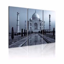 Planete Discount PD12175-120-80, Âgrâ – Taj Mahal, Noir, Blanc, Panneaux MDF, 1200 mm, 20 mm, 800 mm