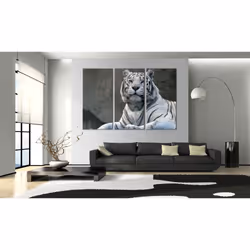 Tableau Tigre blanc - PD8334-120-80
