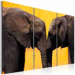 Planete Discount PD8340-120-80, Éléphants, Marron, Jaune, Panneaux MDF, 1200 mm, 20 mm, 800 mm