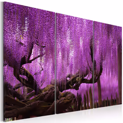 Planete Discount PD11280-60-40, Fleurs variées, Marron, Violet, Panneaux MDF, 600 mm, 20 mm, 400 mm
